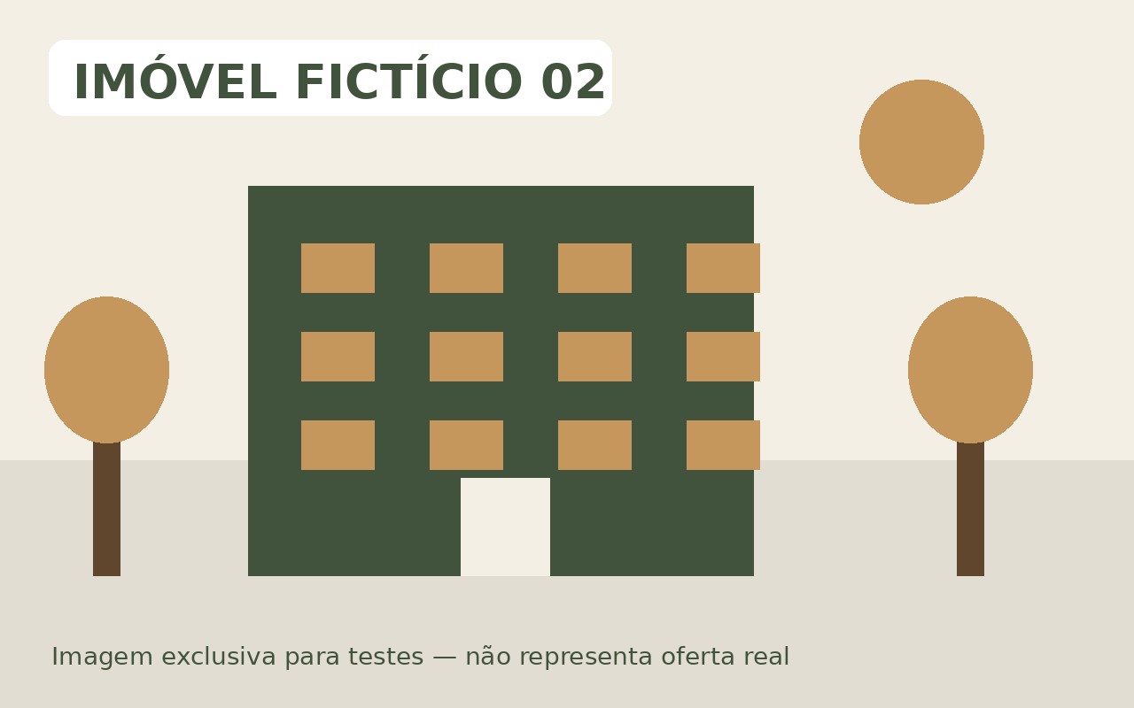 Imagem fictícia de imóvel para testes