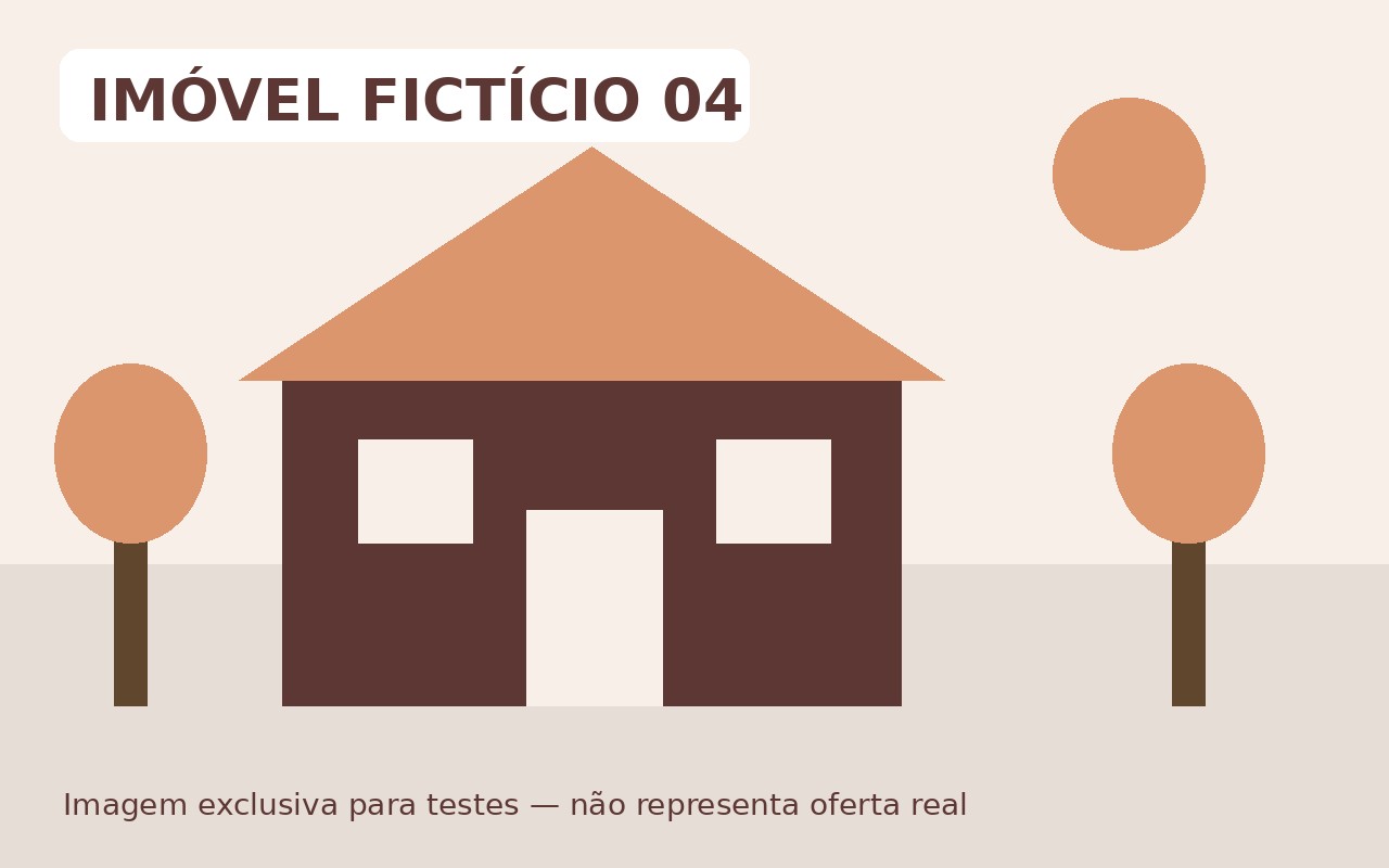 Imagem fictícia de imóvel para testes