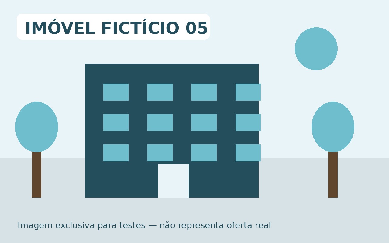 Imagem fictícia de imóvel para testes