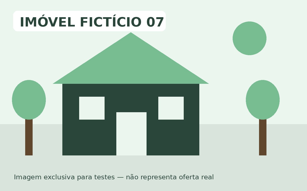 Imagem fictícia de imóvel para testes